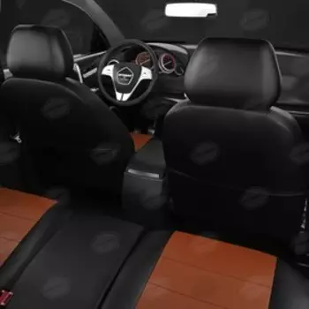 Авточехлы для Audi A3 8P с 2003-2013 г., хэтчбек, перфорация, экокожа, цвет фокс, чёрный