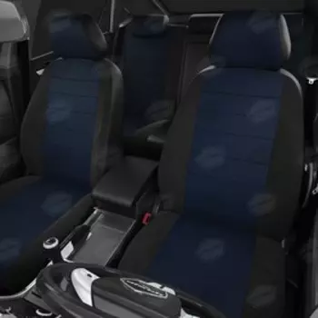 Авточехлы для BMW 5 (E-34) с 1988-1997г. седан Задние спинка и сиденье единые, 2передних+задний подлокотник (молния), 5подголовников