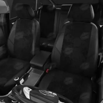 Авточехлы для Chery Tiggo 3 с 2017-н.в. джип Задняя спинка и сиденье 40 на 60, задний подлокотник (молния), 5-подголовников