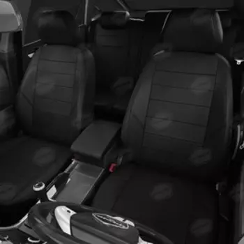 Авточехлы для Ford Kuga 1 с 2008-2012 г., джип, перфорация, экокожа, цвет чёрный