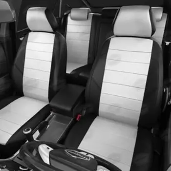 Авточехлы для Haval F7 с 2019-н.в. внедорожник Задняя спинка 40 на 60, сиденье единое. Задний подлокотник (молния), 5подголовников