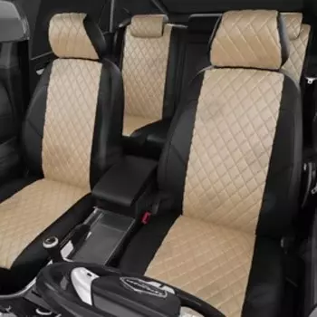 Авточехлы для KIA Sportage 2 с 2004-2010г. джип Задние спинка и сиденье 40 на 60. Пассажирское переднее сиденье НЕ складное. Задний подлокотник (молни