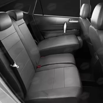 Авточехлы для Mazda Cx-5 с 2015-2017 г., джип, перфорация, экокожа, цвет тёмно-серый