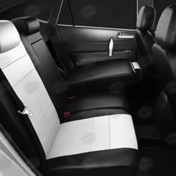 Авточехлы для Mercedes Benz B-classe W246 с 2011-2018 г., хэтчбек, перфорация, экокожа, цвет белый, чёрный