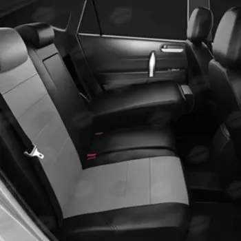 Авточехлы для Mercedes Benz VITO 2 W639 с 2010-2014 г., 3 места, минивэн, фургон, перфорация, экокожа, цвет тёмно-серый, чёрный