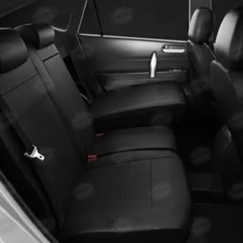 Авточехлы для Mitsubishi L-200 5 с 2015-2019 г., джип, перфорация, экокожа, цвет чёрный