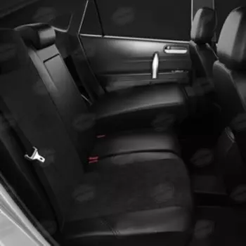 Авточехлы для Mitsubishi L-200 5 с 2015-н.в. джип-пикап NEW. джип-пикап. Задние спинка и сиденье единые. Задний подлокотник (молния+чехол), 5-подголов