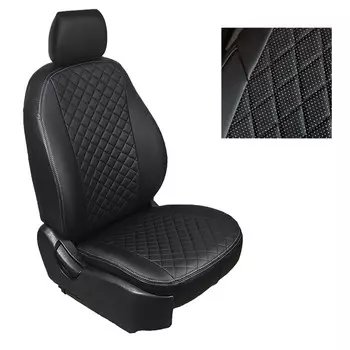 Авточехлы для Opel Mokka, 2012-н.в, Ромб , экокожа, набор