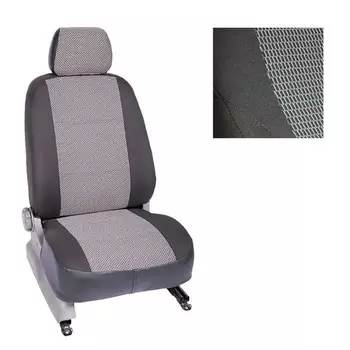 Авточехлы для SsangYong Actyon, 2011-, темно-серый, набор