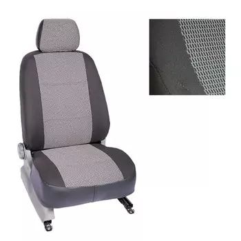 Авточехлы для Ssangyong Kyron, 2006-, темно-серый, набор