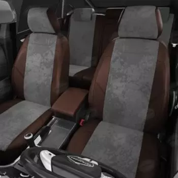 Авточехлы для ВАЗ Лада Ларгус "Люкс" + "Кросс" с 2012-2021 универсал 7мест. Универсал. Зад. спинка и сиденье 40 на 60, 3 ряд - спинка 50 на 50, сидень