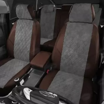 Авточехлы для Volkswagen Polo с 2020-н.в. лифтбек Задние спинка и сиденье единые, 5-подголовников