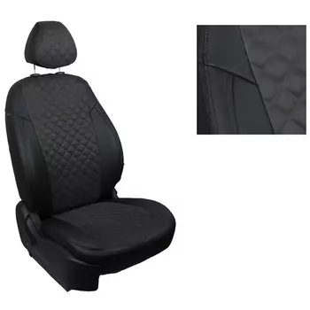 Авточехлы из алькантары «Ромб» для Hyundai Creta II 2021-н.в.