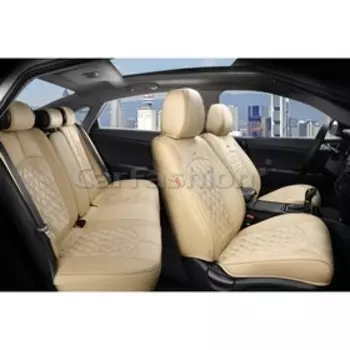 Авточехлы каркасные 5D DIAMOND PLUS, бежевые, комплект