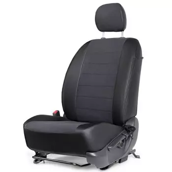 Авточехлы Rival Строчка (зад. спинка 40,60), Hyundai Solaris II седан, Kia Rio IV, Rio X, Rio X-Line, алькантара, эко-кожа, черные, SC.2303.3