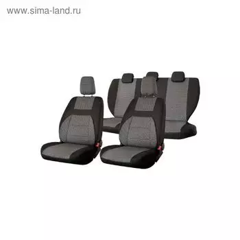 Авточехлы SKYWAY, LADA GRANTA 2011-2017, жаккард, набор 13 предметов , черный , V016-D2