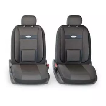 Авточехлы универcальные AUTOPROFI COMFORT, COM-1105 Attache (M), велюр, жаккард полипропилен, набор из 11 предметов, расцветка "Аташе"