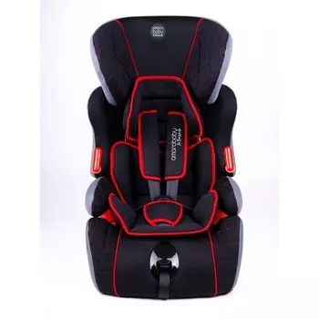 Автокресло детское AmaroBaby Big trip, группа I/II/III, цвет чёрный/красный