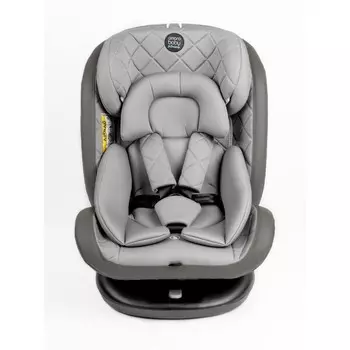 Автокресло детское AmaroBaby Brilliant, крепление Isofix, класс D, группа 0+/1/2/3 (0-36 кг), цвет серый
