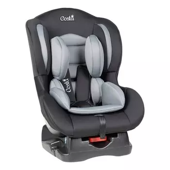 Автокресло детское Costa CS-001, группа 0+/1 (0-18 кг), чёрно-серое
