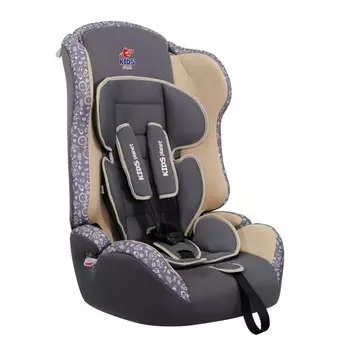 Автокресло детское Kids Planet Sputnik, серый велосипед, гр.I/II/III, 9-36 кг, 1-12 лет