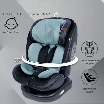 Автокресло детское поворотное Sweet Baby Ranger 360, крепление Isofix, группа 1/2/3 (0-36 кг), цвет чёрно-синий