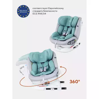 Автокресло детское Rant Nitro, группа 0+/1/2/3 (0-36 кг), цвет grey/mint
