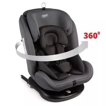 Автокресло детское Siger «Престиж», Isofix, группа 0+/ 1/2/3, маренго