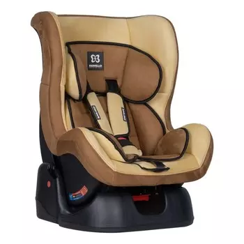Автокресло детское Farfello GE-B велюр, группа 0+/1 (0-18 кг), цвет коричнево-бежевый