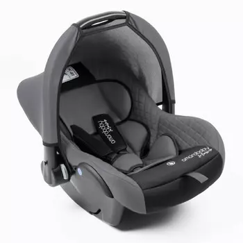 Автолюлька детская AmaroBaby Baby Comfort, группа 0+ (0-13 кг), цвет серый/чёрный