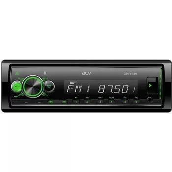 Автомагнитола ACV MP3/WMA AVS-916BG 50Wx4, BLUETOOTH, SD, USB, AUX, зелёная