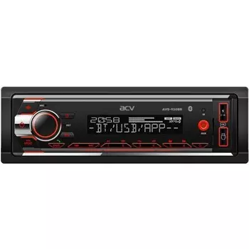 Автомагнитола ACV MP3/WMA AVS-930BR 50Wx4, BLUETOOTH, SD, USB, AUX, красная
