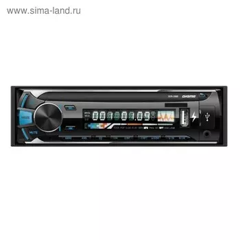 Автомагнитола Digma DCR-380B 1DIN, 4 x 45 Вт, USBx2, SD, AUX