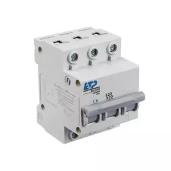 Автоматический выключатель ВА 47-63, 3Р 6 А (C) 4.5кА ETP