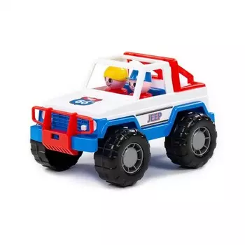 Автомобиль-джип «Сафари», цвет бело-синий