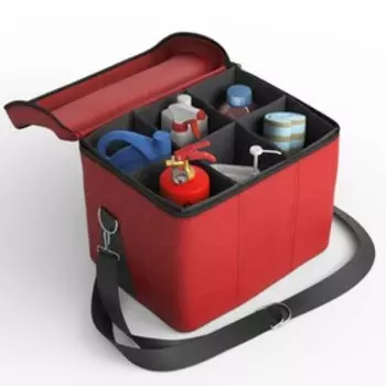 Автомобильная сумка, экокожа, красная