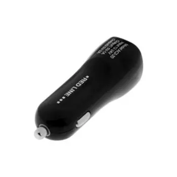 Автомобильное зарядное устройство Red Line Tech AC2-20, 2 USB, 2 А, черное