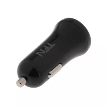 Автомобильное зарядное устройство TFN , 2USB, 2.4А, защита от перегрузок и замыкания, черное