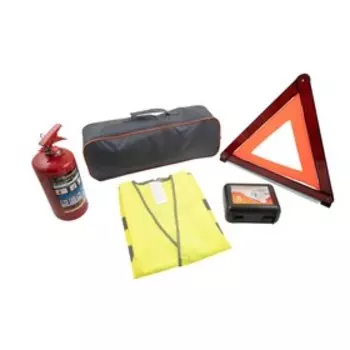 Автомобильный набор Basic, аптечка, жилет, огнетушитель, знак
