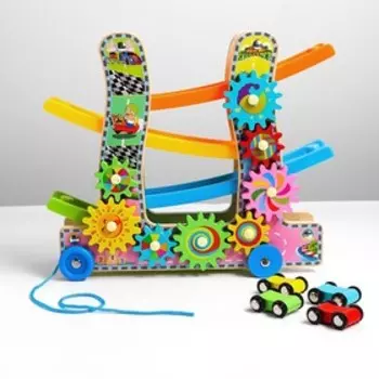 Автотрек 3в1 «Каталка, крутилка и автотрек», 92528 см