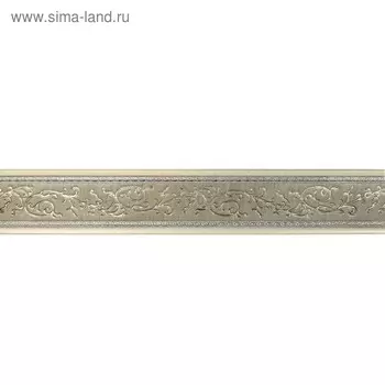 Багет Неаполь Белобежевый Gold, 2500х70х10 мм