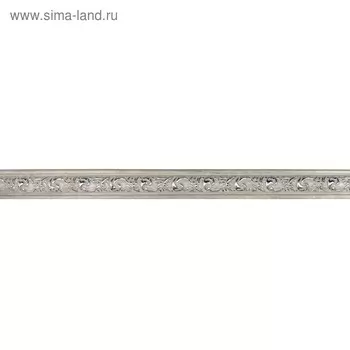 Багет Триумф Белобежевый Silver, 2500х30х12 мм