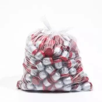 Бахилы "Стандарт", в капсуле с красной крышкой, серебрянные, 130 х 400 мм, 25 мкм., 3 г