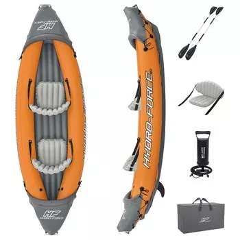Байдарка Bestway Lite-Rapid X2 Kayak, двухместная, вёсла 218 см, до 160 кг, 32110048 см, 65077