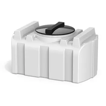 Бак пищевой, 100 л, с крышкой, белый