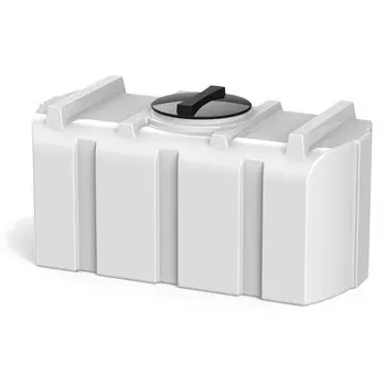 Бак пищевой, 300 л, с крышкой, белый