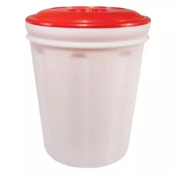 Бак пищевой, 60 л, с крышкой, белый