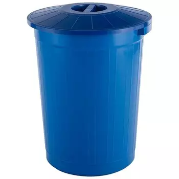 Бак с крышкой, 60 л, цвет синий