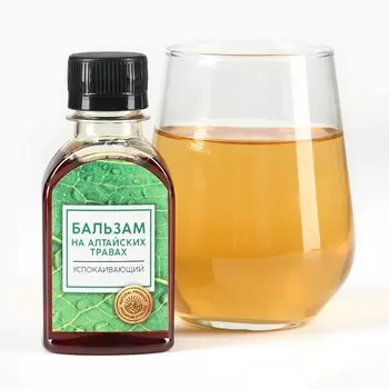 Бальзам безалкогольный, на алтайских травах, успокаивающий, 100 мл.