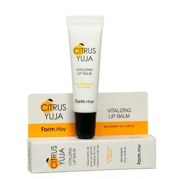 Бальзам для губ FarmStay с экстрактом юдзу, 10 гр